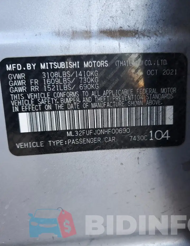 ML32FUFJ0NHF00690 Photo# 12