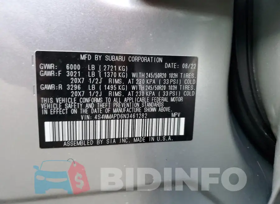 4S4WMAPD6N3461282 Photo# 12