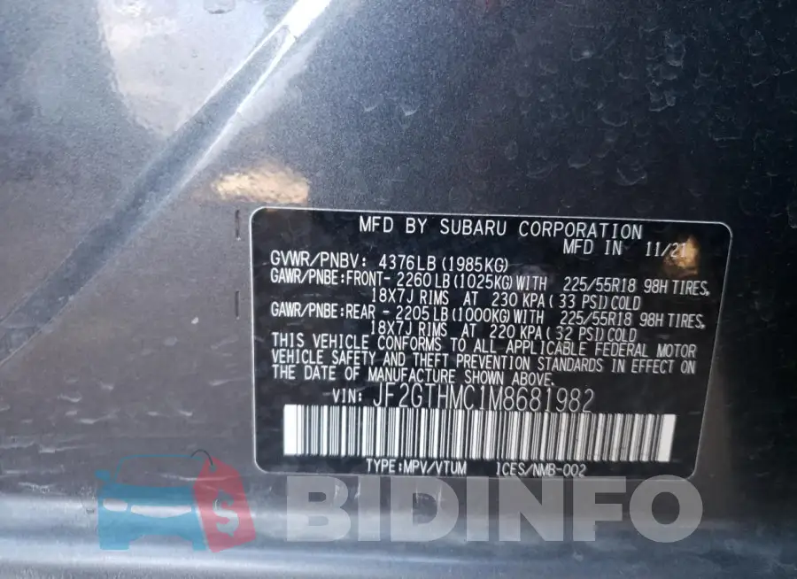 JF2GTHMC1M8681982 Photo# 12