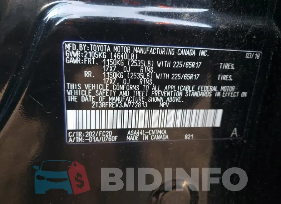 2T3RFREV3JW772813 Photo# 13