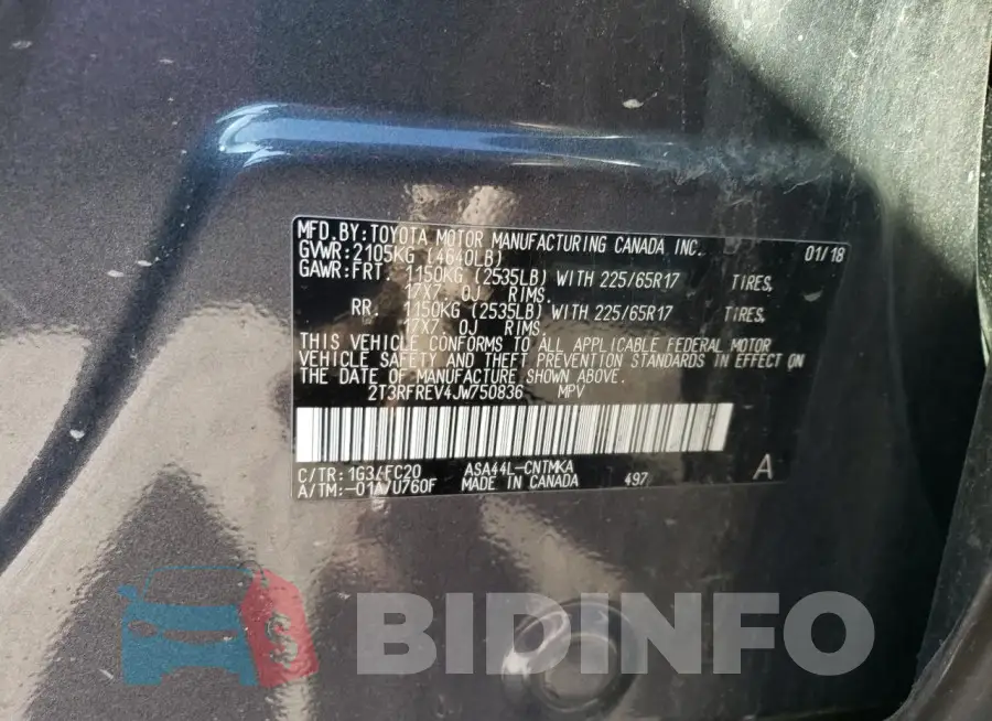 2T3RFREV4JW750836 Photo# 13