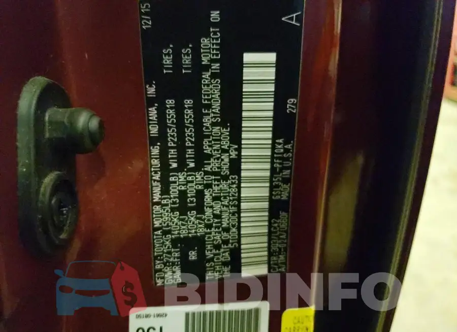 5TDDK3DC1FS128433 Photo# 12