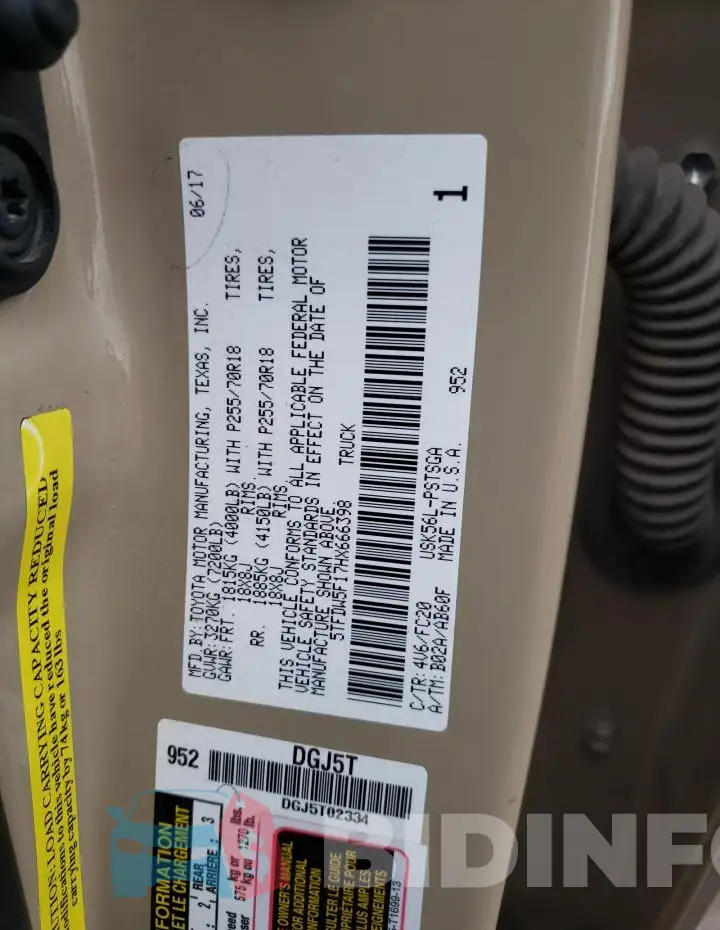 5TFDW5F17HX666398 Photo# 12