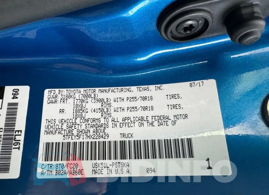5TFEY5F17HX228429 Photo# 10