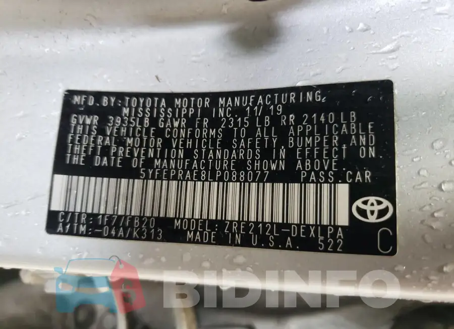 5YFEPRAE8LP088077 Photo# 12