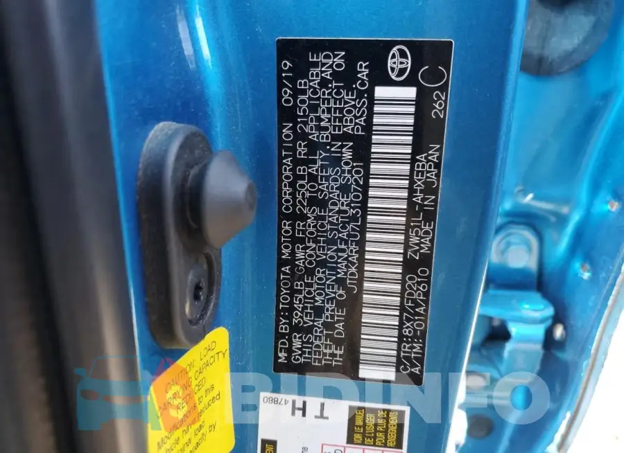 JTDKARFU7L3107201 Photo# 12