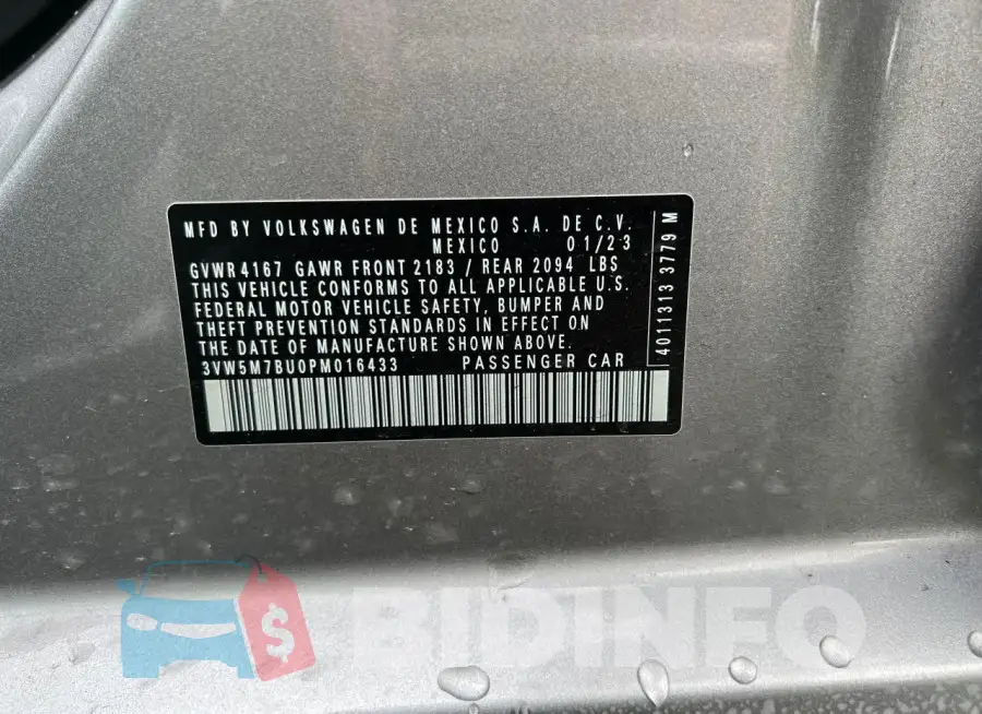 3VW5M7BU0PM016433 Photo# 10