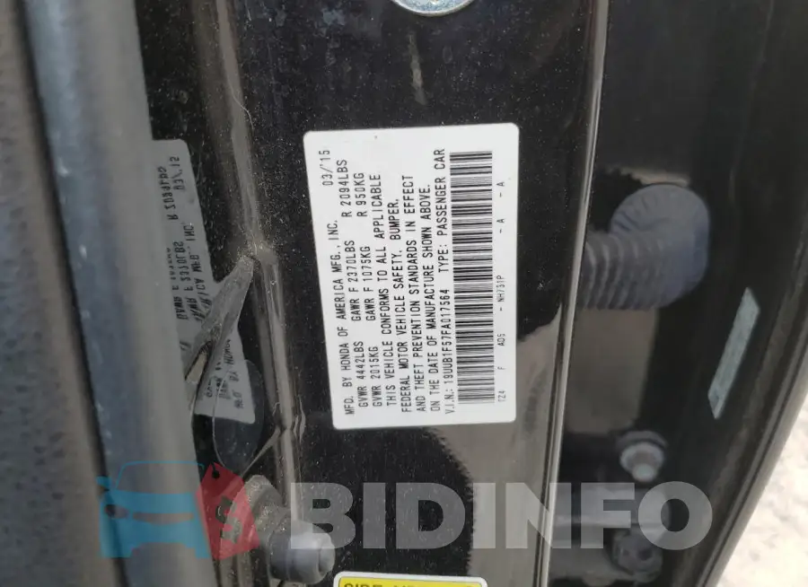 19UUB1F57FA017564 Photo# 12