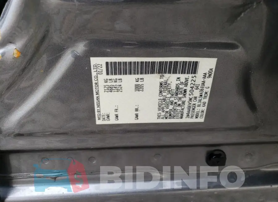 1N4AA6EV5NC504225 Photo# 12