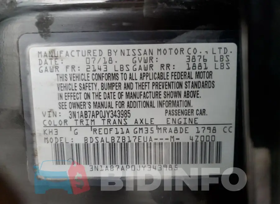 3N1AB7AP0JY343985 Photo# 12