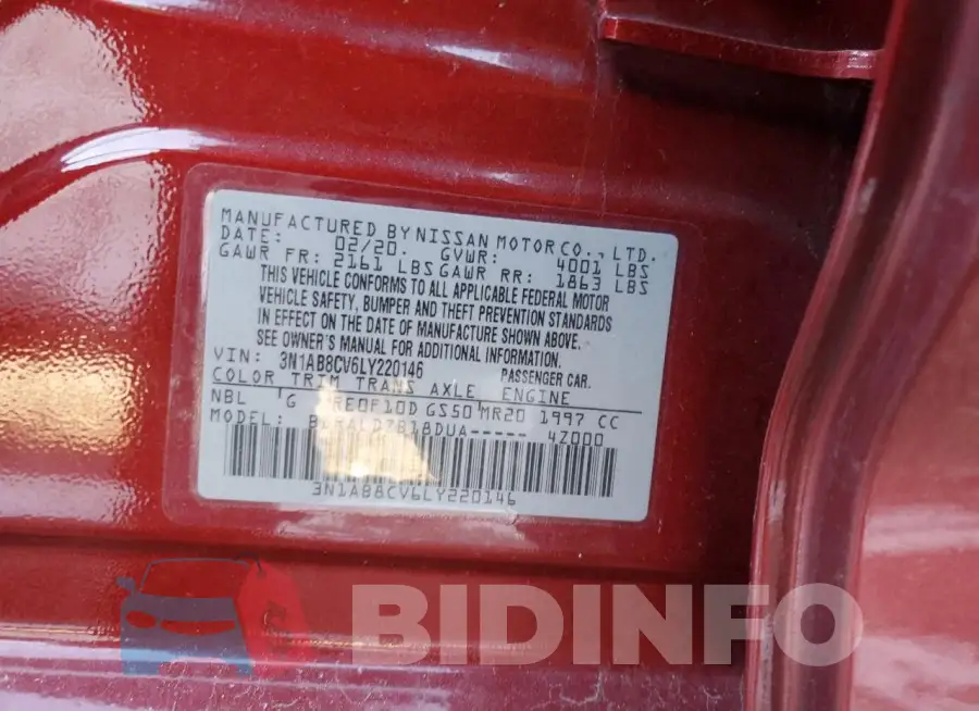 3N1AB8CV6LY220146 Photo# 12
