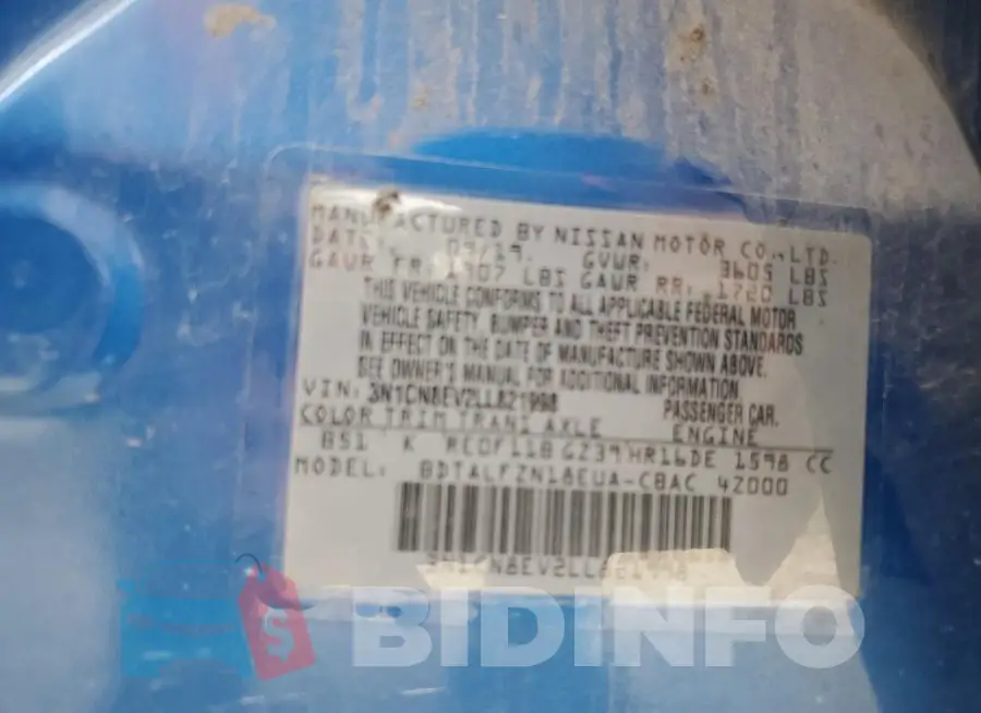 3N1CN8EV2LL821998 Photo# 12