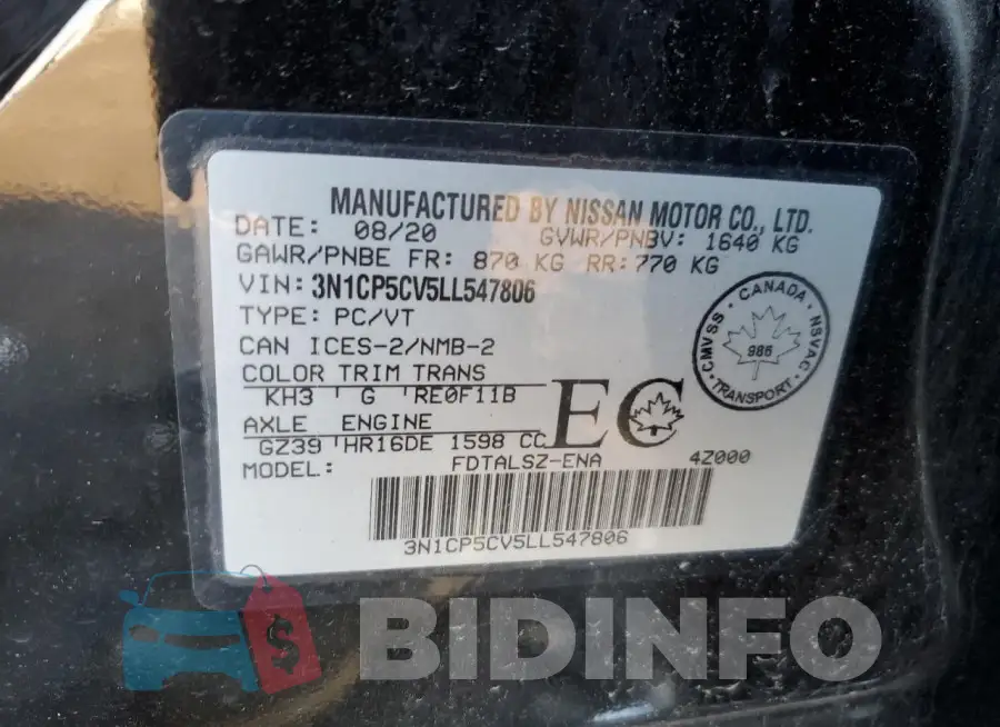 3N1CP5CV5LL547806 Photo# 14
