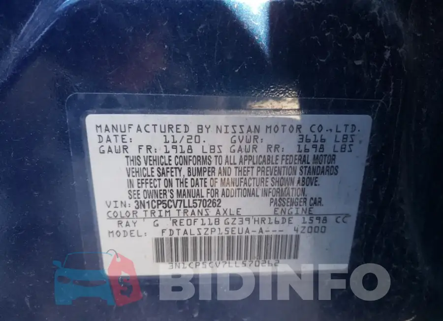 3N1CP5CV7LL570262 Photo# 12