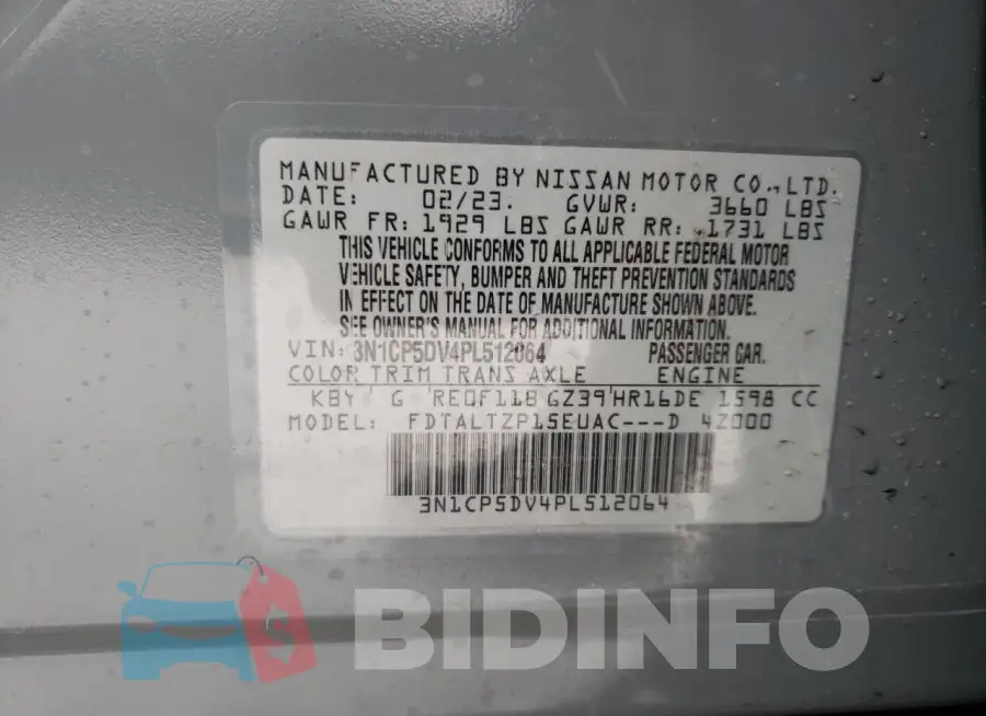 3N1CP5DV4PL512064 Photo# 13