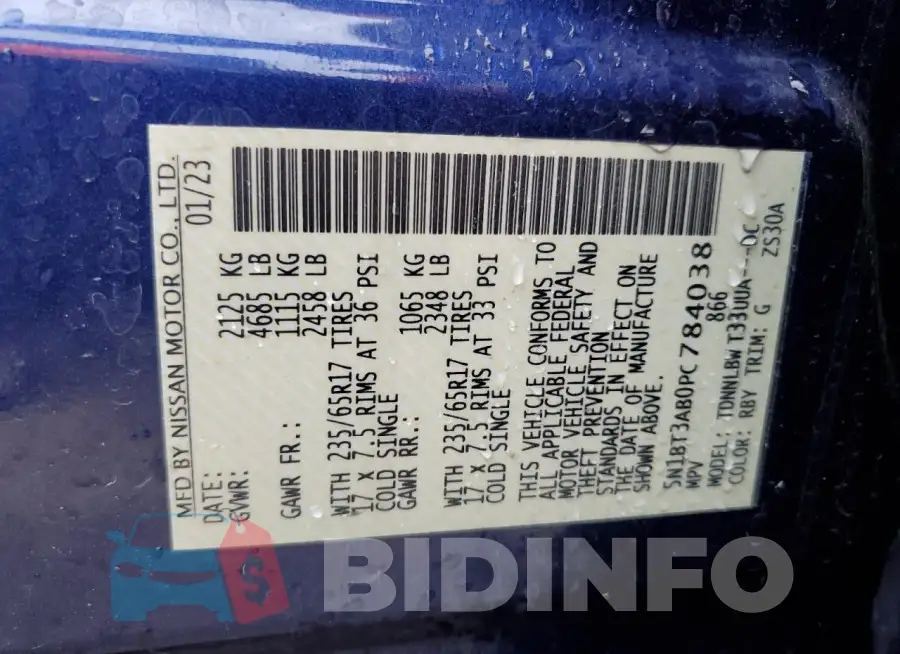 5N1BT3AB0PC784038 Photo# 14