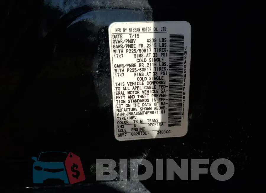 JN8AS5MT4FW671181 Photo# 13
