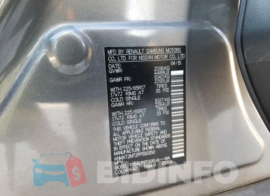 KNMAT2MT2FP551350 Photo# 12