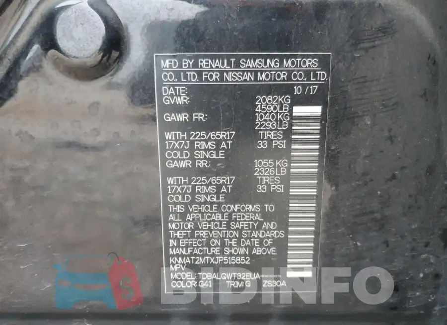 KNMAT2MTXJP515852 Photo# 13
