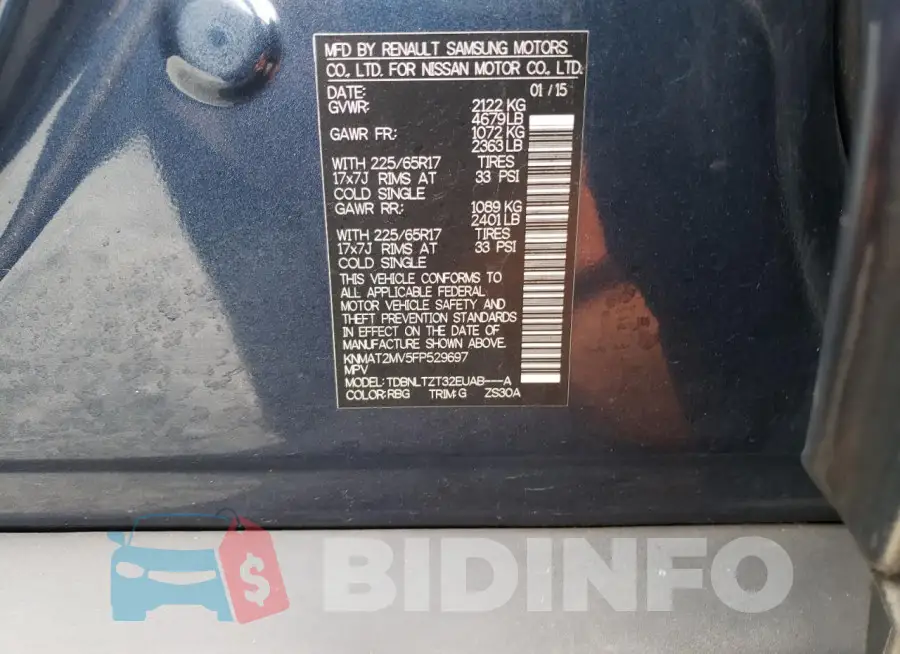 KNMAT2MV5FP529697 Photo# 12