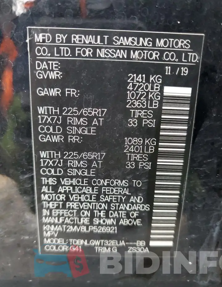 KNMAT2MV8LP526921 Photo# 12