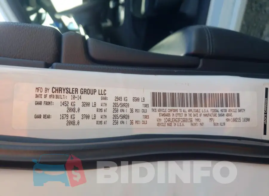 1C4RJEAG3FC669156 Photo# 12