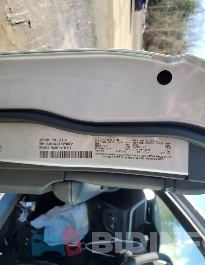 1C4RJKAGXP8894502 Photo# 13