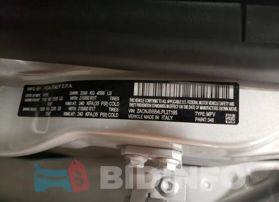 ZACNJBBB4LPL27185 Photo# 13