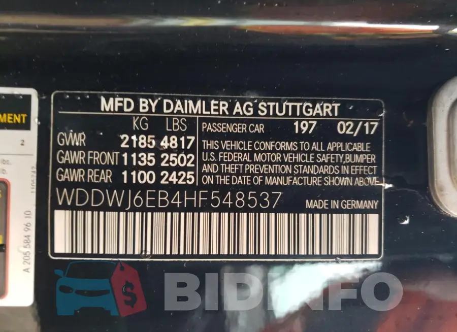 WDDWJ6EB4HF548537 Photo# 12