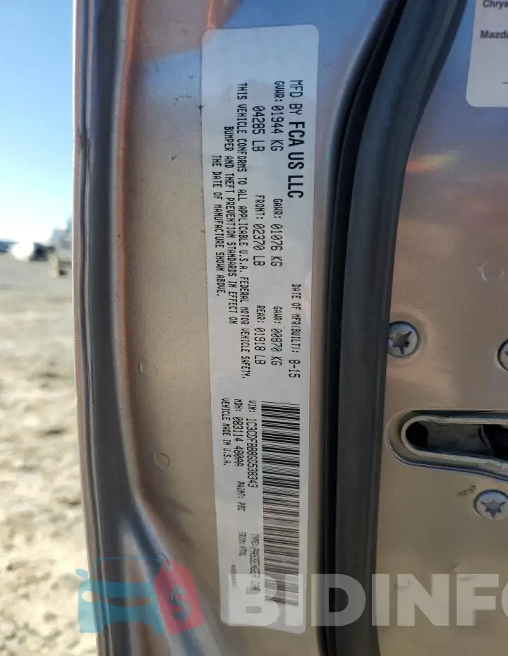 1C3CDFBB8GD538343 Photo# 12