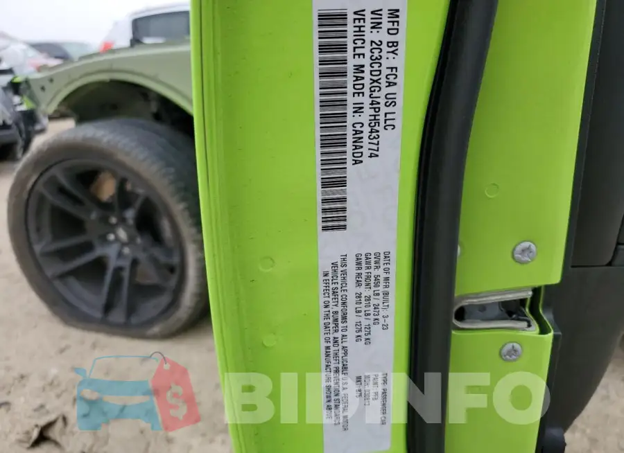 2C3CDXGJ4PH543774 Photo# 13
