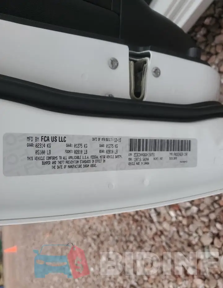 2C3CDXHG6GH150751 Photo# 13