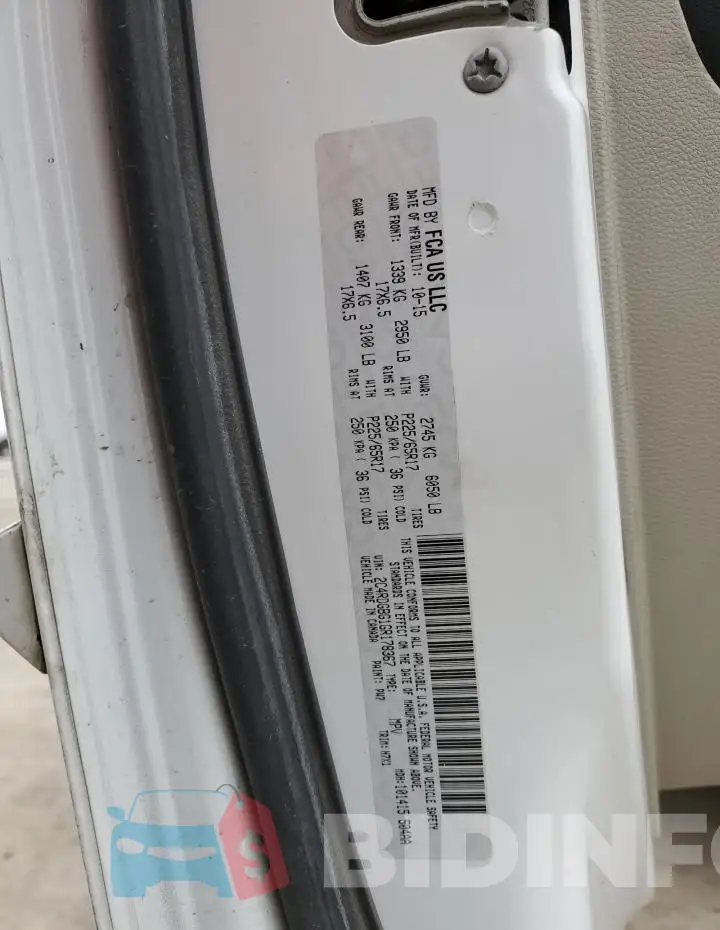 2C4RDGBG1GR178367 Photo# 13