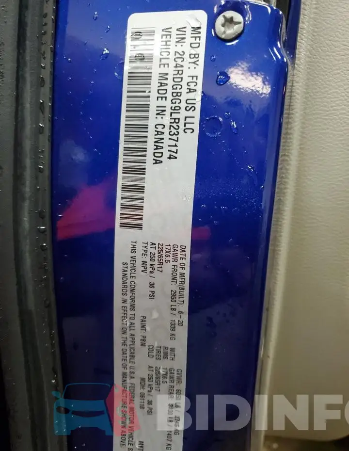 2C4RDGBG9LR237174 Photo# 13