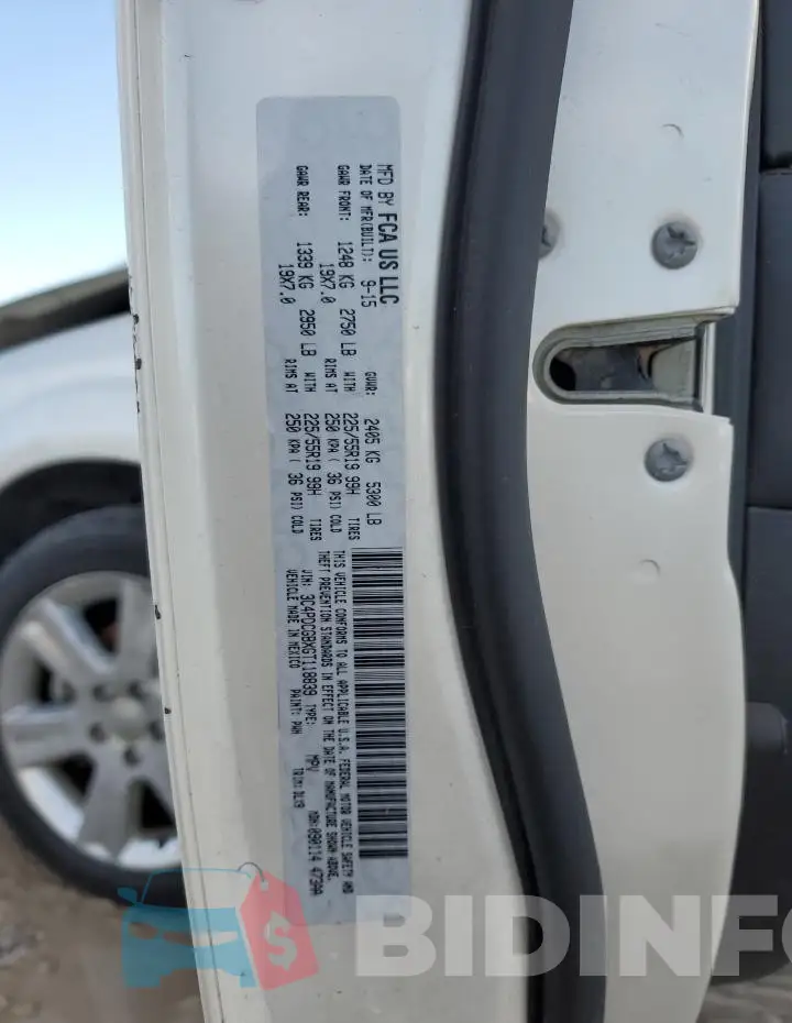 3C4PDCGBXGT118839 Photo# 13