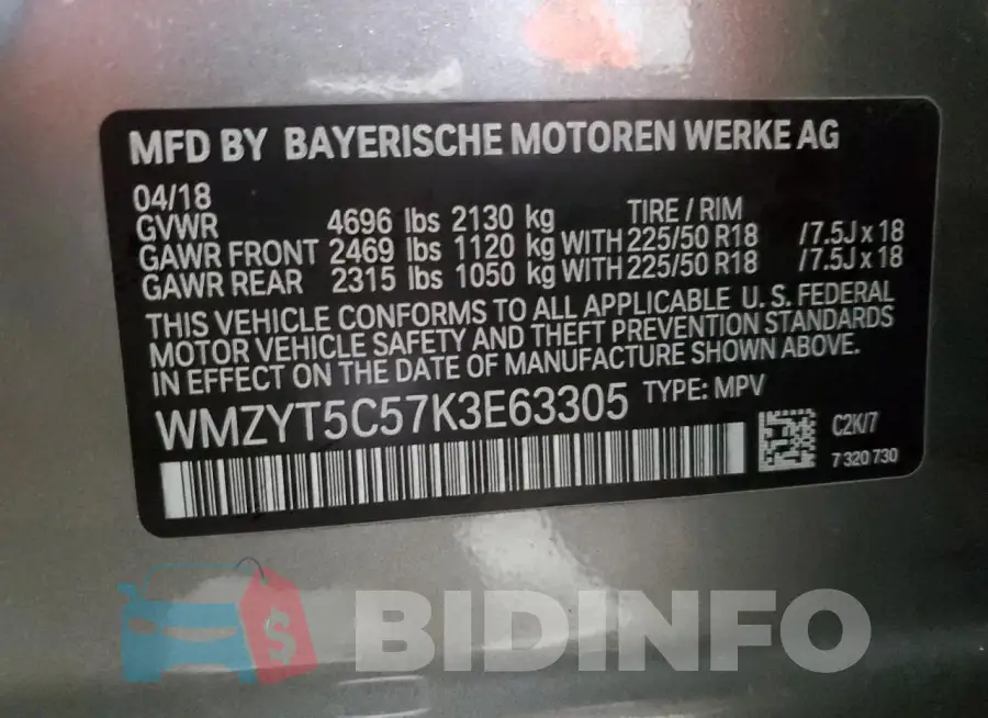 WMZYT5C57K3E63305 Photo# 12