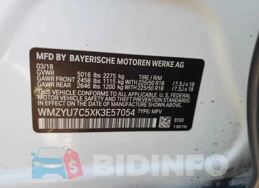 WMZYU7C5XK3E57054 Photo# 12
