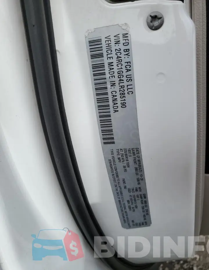 2C4RC1GG6KR507064 Photo# 12
