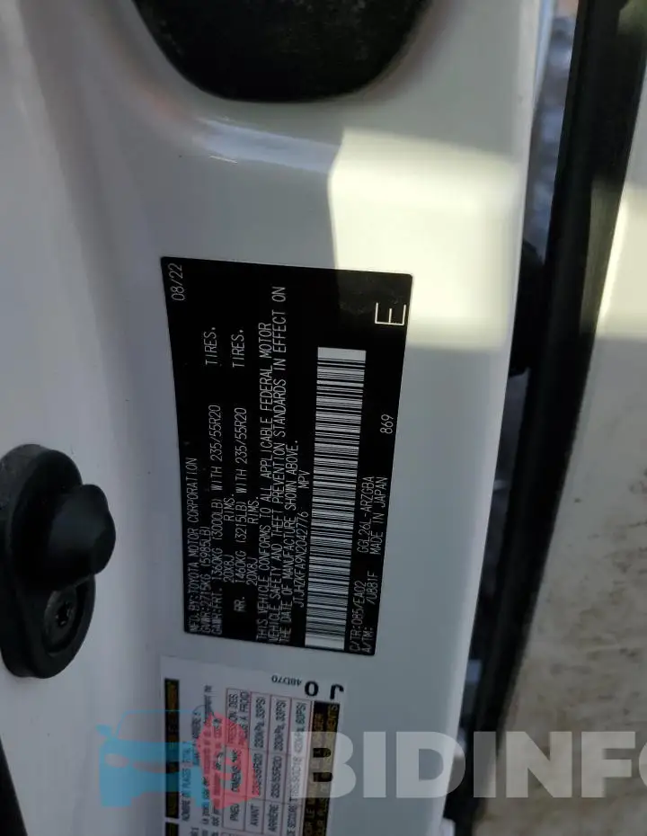 JTJHZKFA9N2042776 Photo# 14