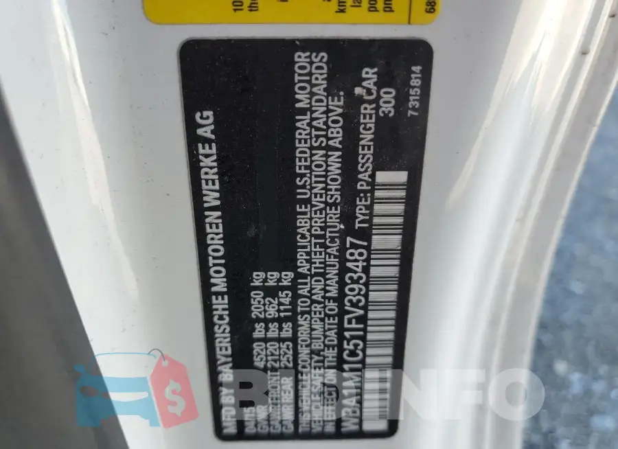 WBA1M1C51FV393487 Photo# 12