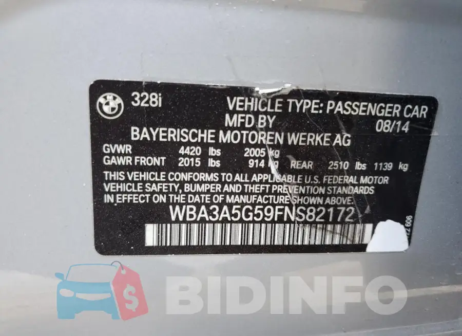 WBA3A5G59FNS82172 Photo# 12