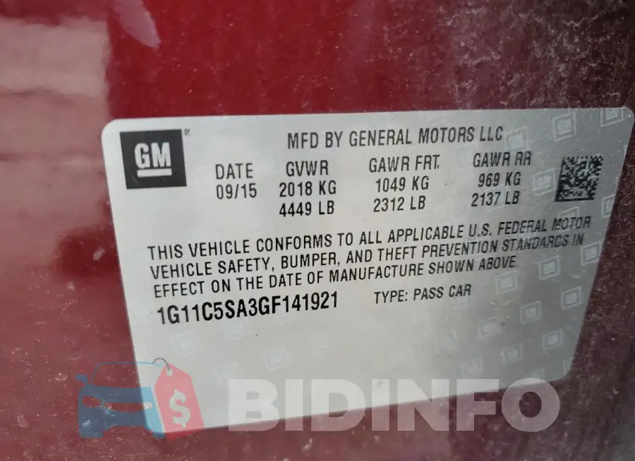 1G11C5SA3GF141921 Photo# 12