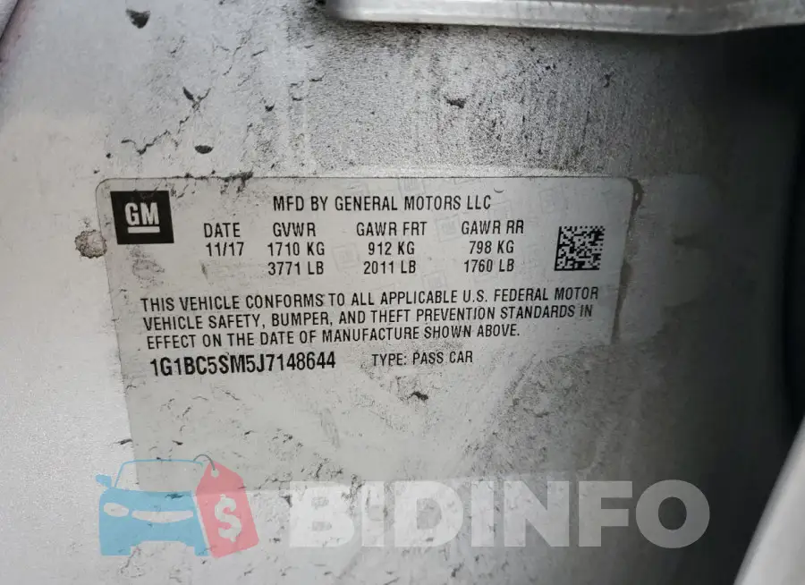 1G1BC5SM5J7148644 Photo# 12