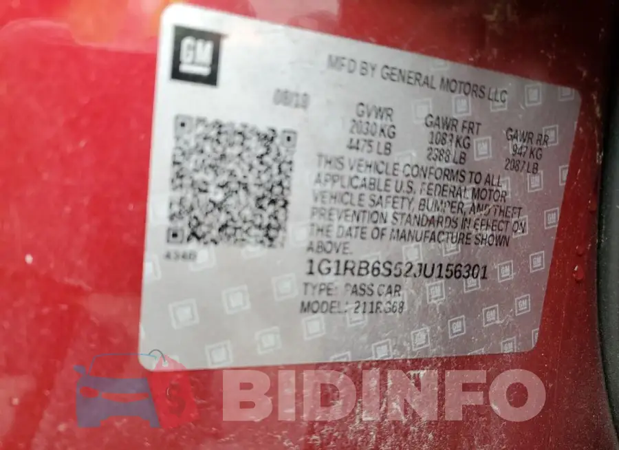 1G1RB6S52JU156301 Photo# 12