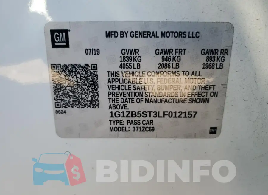 1G1ZB5ST3LF012157 Photo# 12