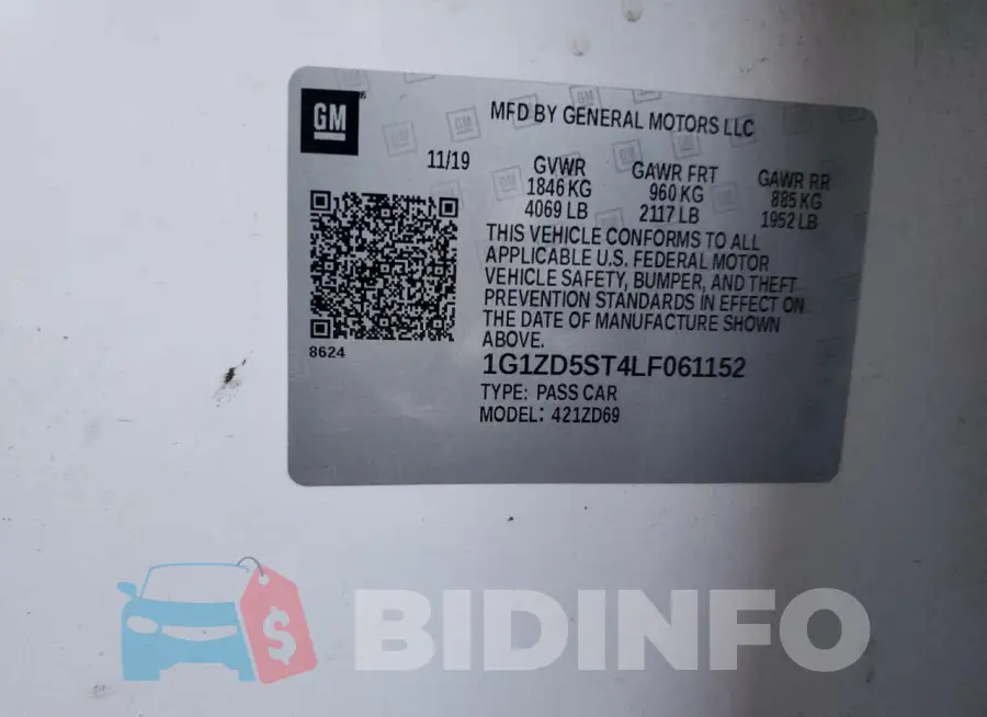 1G1ZD5ST4LF061152 Photo# 12
