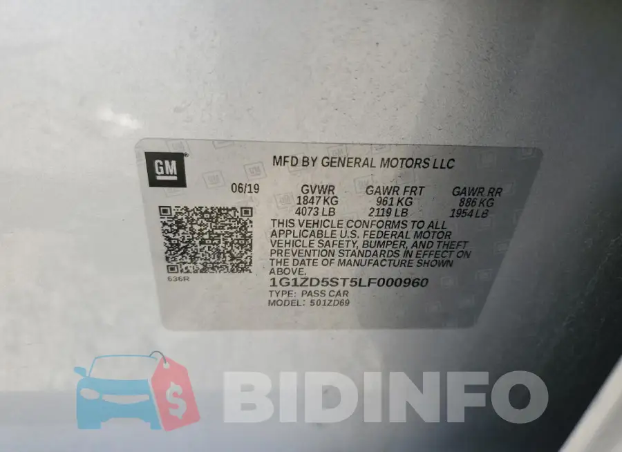 1G1ZD5ST5LF000960 Photo# 12