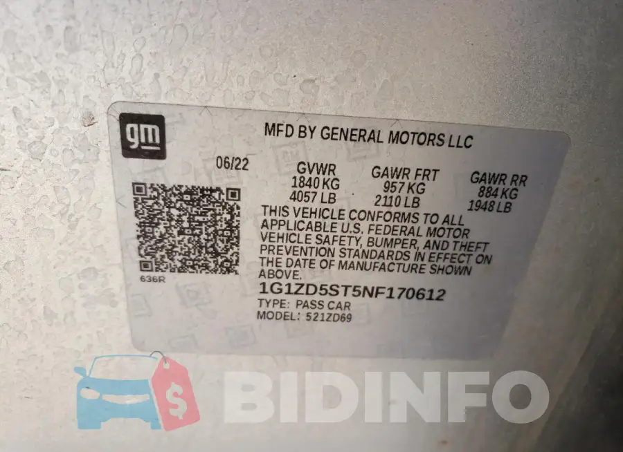 1G1ZD5ST5NF170612 Photo# 12