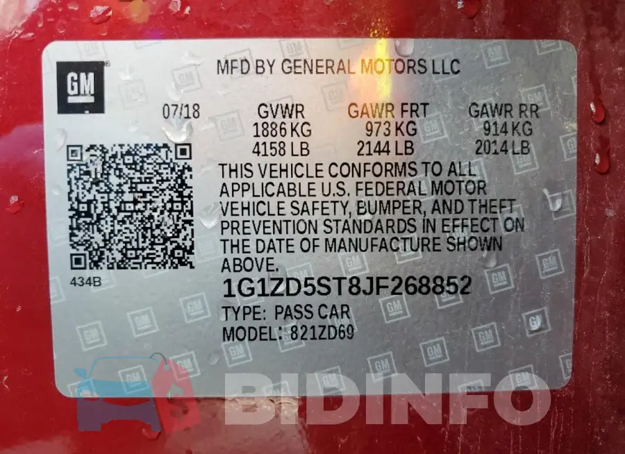 1G1ZD5ST8JF268852 Photo# 13