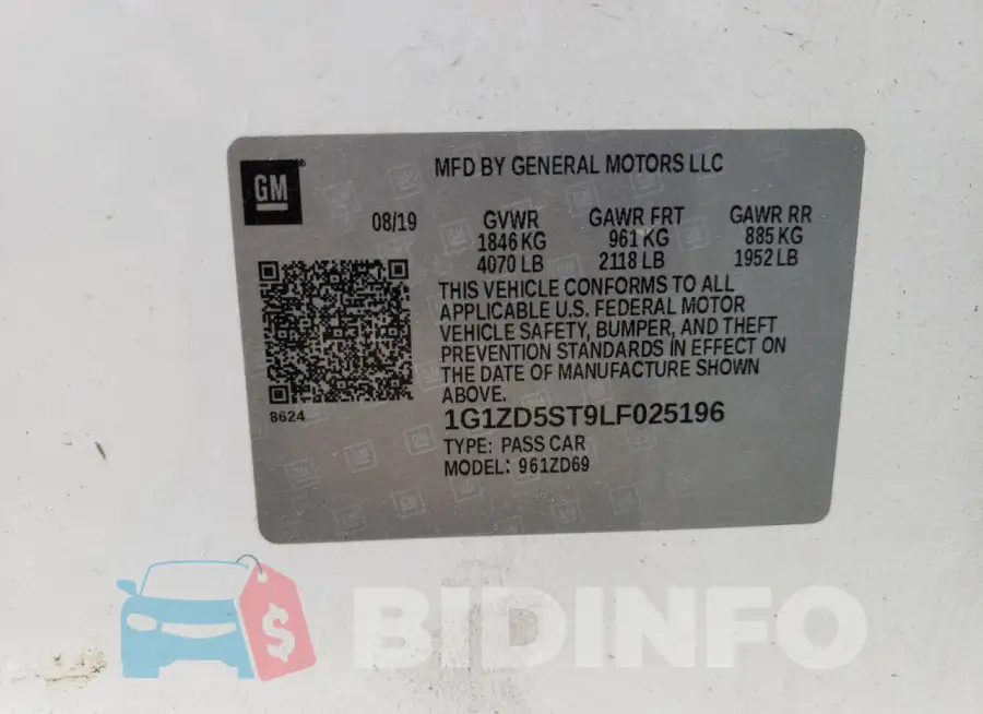 1G1ZD5ST9LF025196 Photo# 12